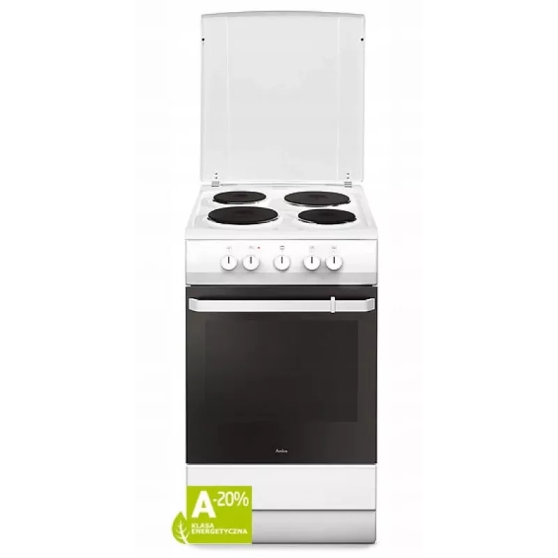 Sähköliesi Amica 58EE1.20(W) 69L valkoinen