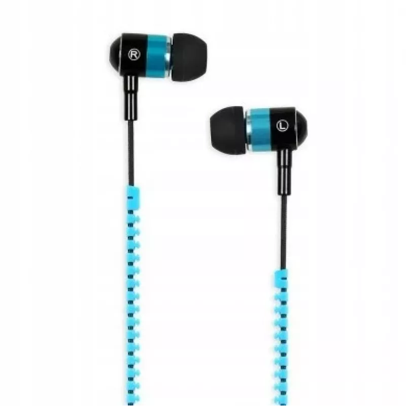 In-Ear-kuulokkeet vetoketjumallilla ja mikrofonilla