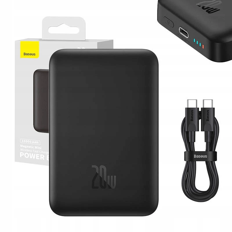 Baseus magneettinen varavirtalähde langaton MagSafe-lataus 10000mAh 20W