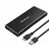 M.2 SATA SSD-kotelo QOLTEC 51854 USB 3.0 työkaluton