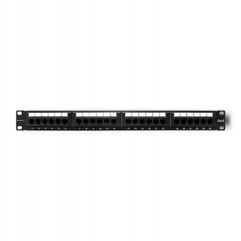 Kytkentäpaneeli RACK 24 porttia, Cat.6 UTP