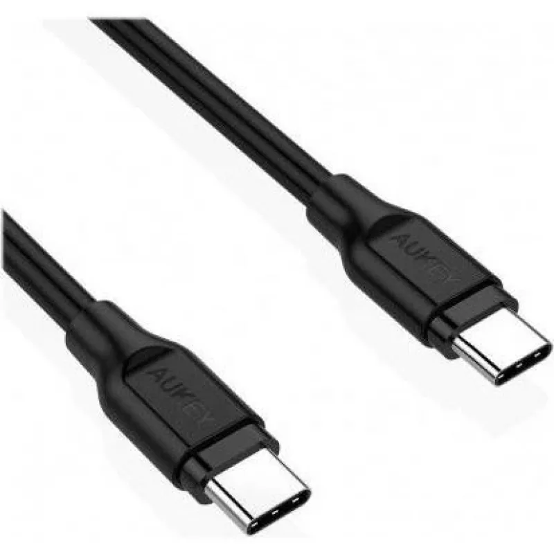 USB-C-kaapeli Aukey CB-CC1P 1 m, 60W PD, USB-C - USB-C