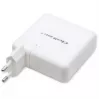 Qoltec GaN-laturi FAST 108W | 5-20V | 3-4.7A | USB C | valkoinen