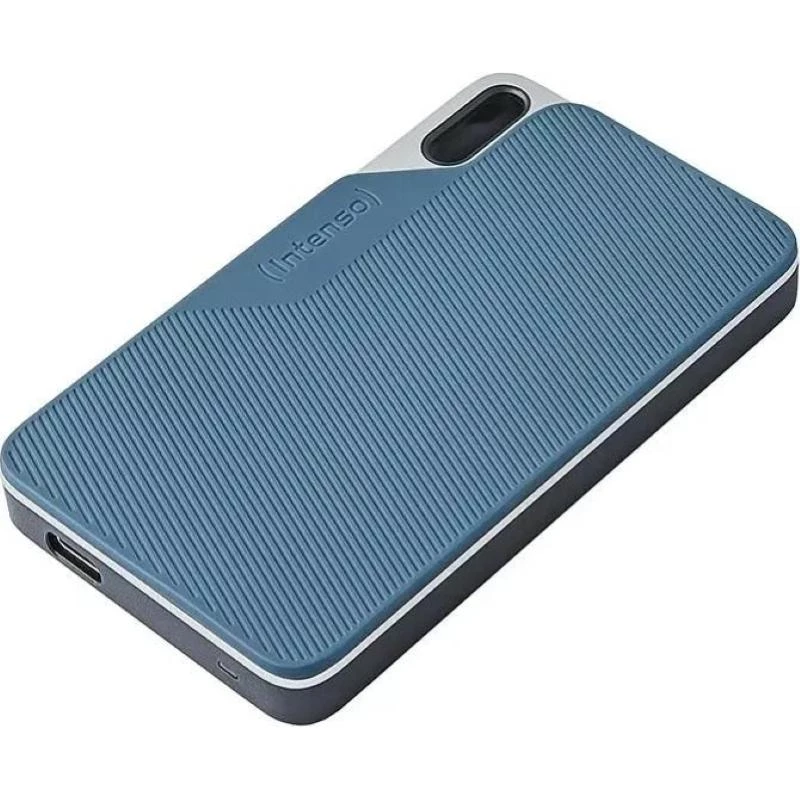 Intenso TX100 kannettava SSD, 500 GB, USB 3.2, antrasiitti/sininen