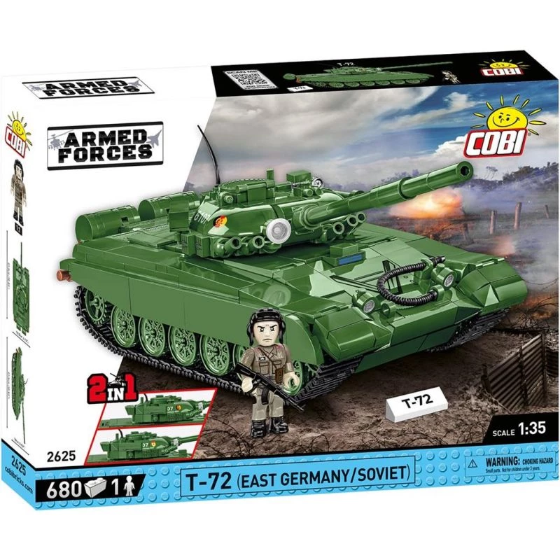 Palikkasarja COBI T-72 Itä-Saksa/Neuvostoliitto 680 osaa