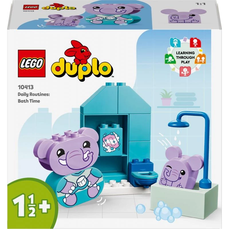 LEGO DUPLO kylpyhauskasetit 10413 — kylpyleikkisetti taaperoille, 15 osaa, suositeltu ikä 1,5+