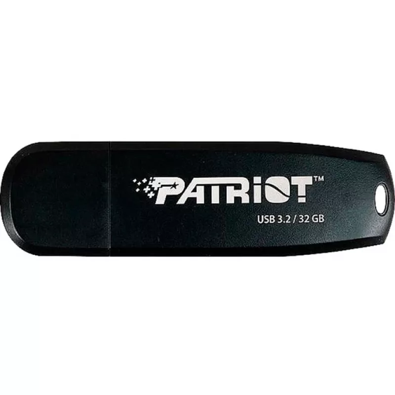 USB-muistitikku PATRIOT 32 GB USB Type-A 3.2 Gen 1 musta, 80 MB/s, avaimenperä