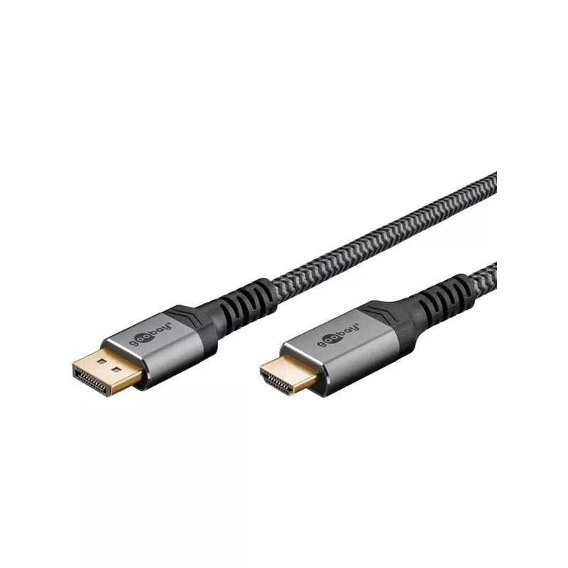 Goobay 65271 videokaapeli-adapteri 5 m DisplayPort HDMI harmaa (65271)