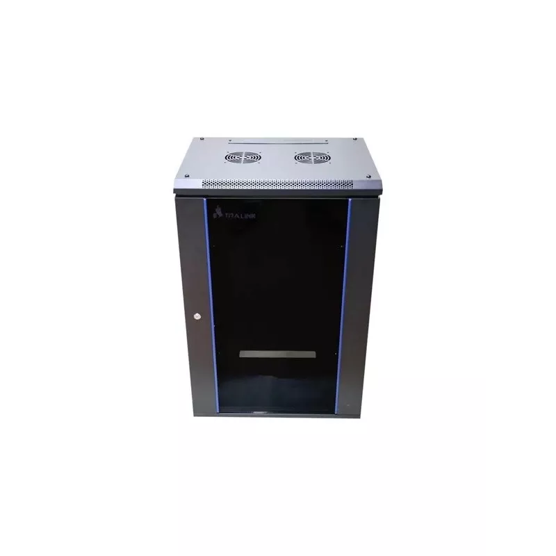 Seinäkaappi Extralink Rackmount-kotelo 15U 600x450 musta lukolla ja räckikiskoilla