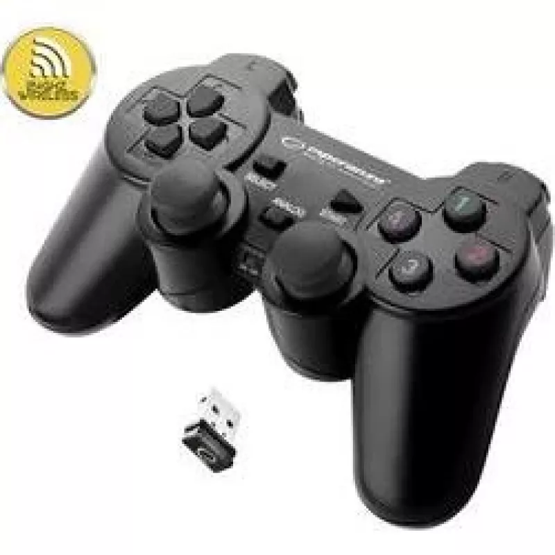 Esperanza EGG108K peliohjain musta USB 2.0 gamepad analoginen / digitaalinen PC, Playstation 3