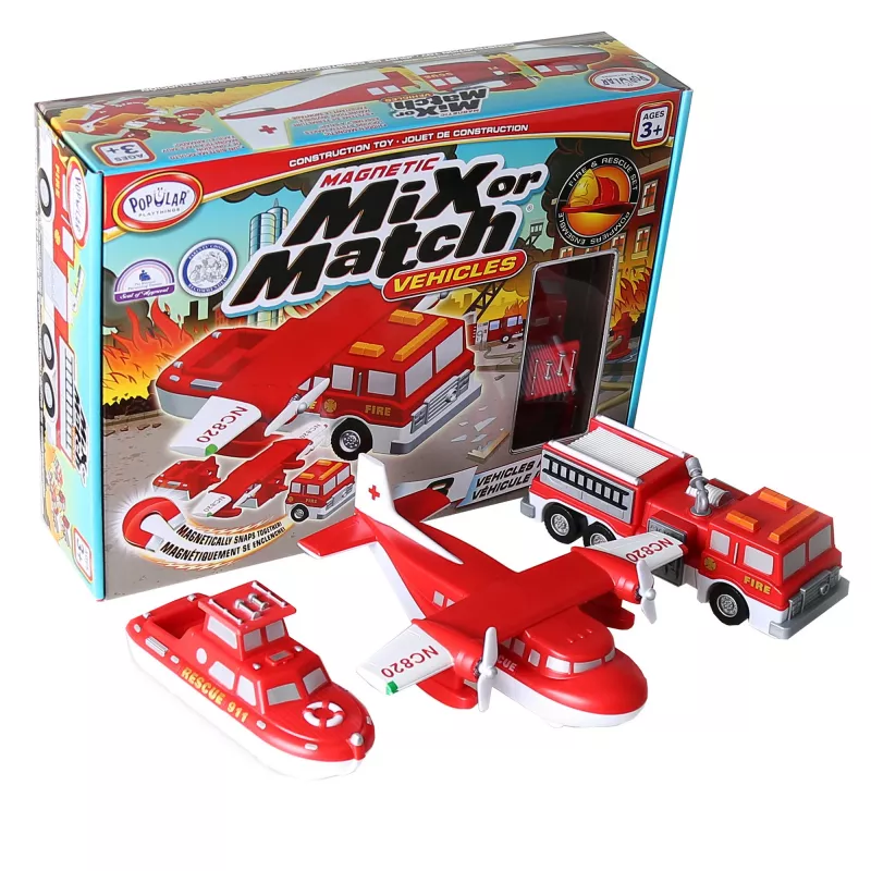 Ajoneuvosarja Popular Playthings Mix or Match Vehicles Fire and Rescue