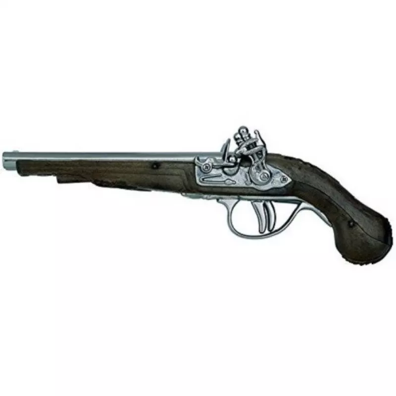 Metallinen merirosvopistooli lelu Pulio malli 15541/0 realistisella muotoilulla