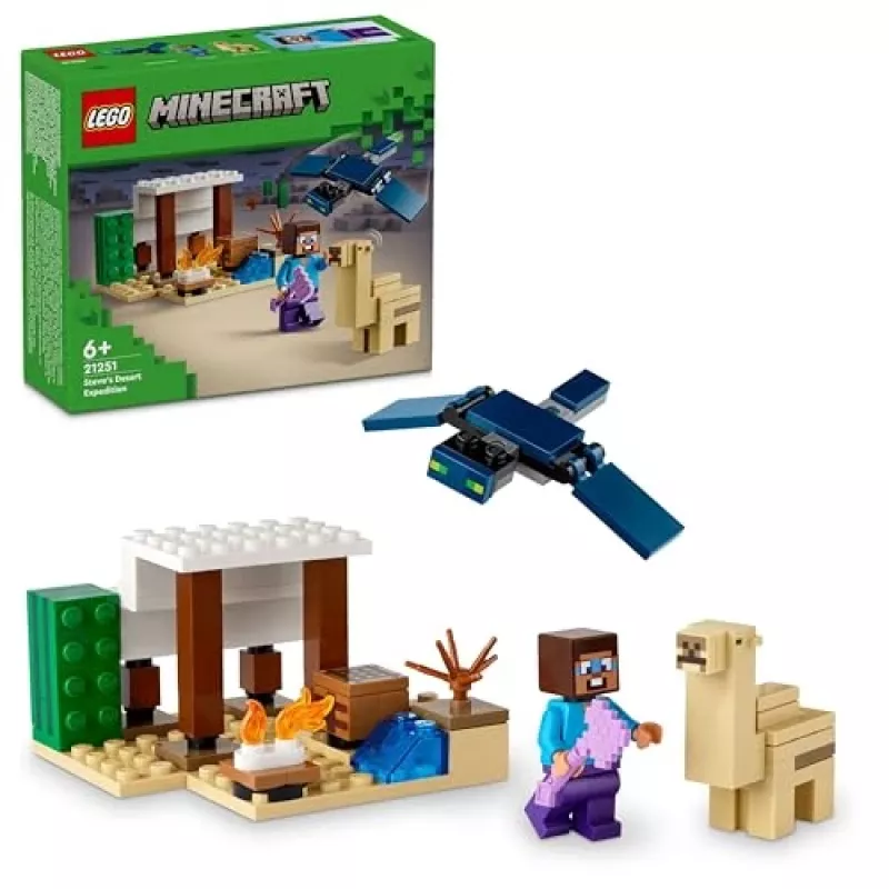 Lego Minecraft 21251 Steves aavikkoretki lelubiomi-rakennussarja