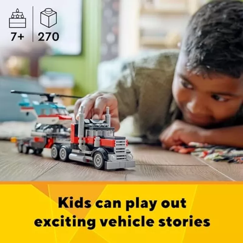 LEGO Creator 3-in-1 31146 Lavettikuorma-auto ja helikopteri