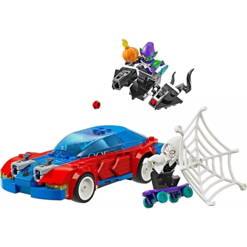 LEGO Marvel 76279 Spider-Man kilpa-auto & Venom Green Goblin rakennussarja