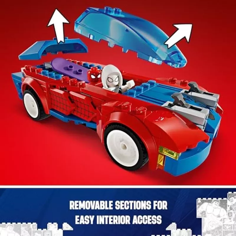 LEGO Marvel 76279 Spider-Man kilpa-auto & Venom Green Goblin rakennussarja