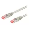 Wentronic Goobay CAT 6 patch-kaapeli, S/FTP (PiMF), harmaa, 10 m – LSZH halogeeniton, kupari (50891)