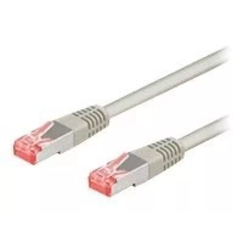 Wentronic Goobay CAT 6 patch-kaapeli, S/FTP (PiMF), harmaa, 10 m – LSZH halogeeniton, kupari (50891)