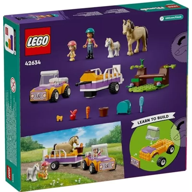 LEGO Friends hevosten ja ponien perävaunu eläinlelusetti 42634