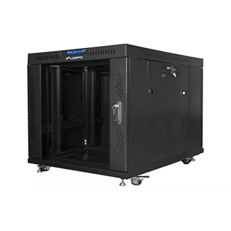 Vapaasti seisova kaappi Lanberg FF01-8015-12BL 15U musta 800 kg