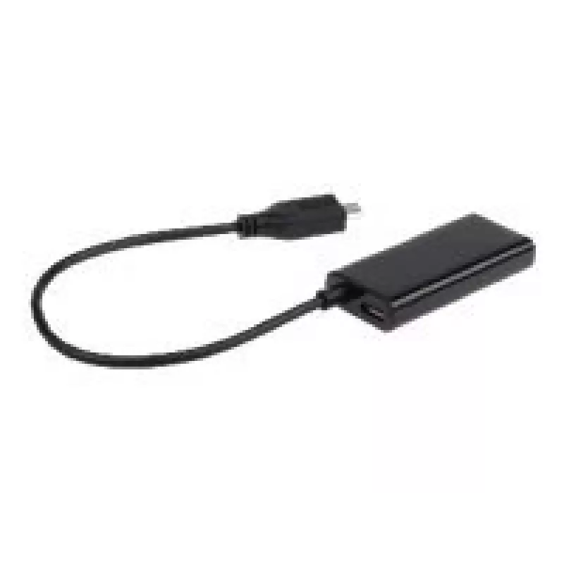 Adapteri MHL(M)->HDMI(F)+USB Micro(BF)(5 PIN) 16 cm