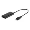 Adapteri MHL(M)->HDMI(F)+USB MICRO(BF)(11 PIN) 16 cm