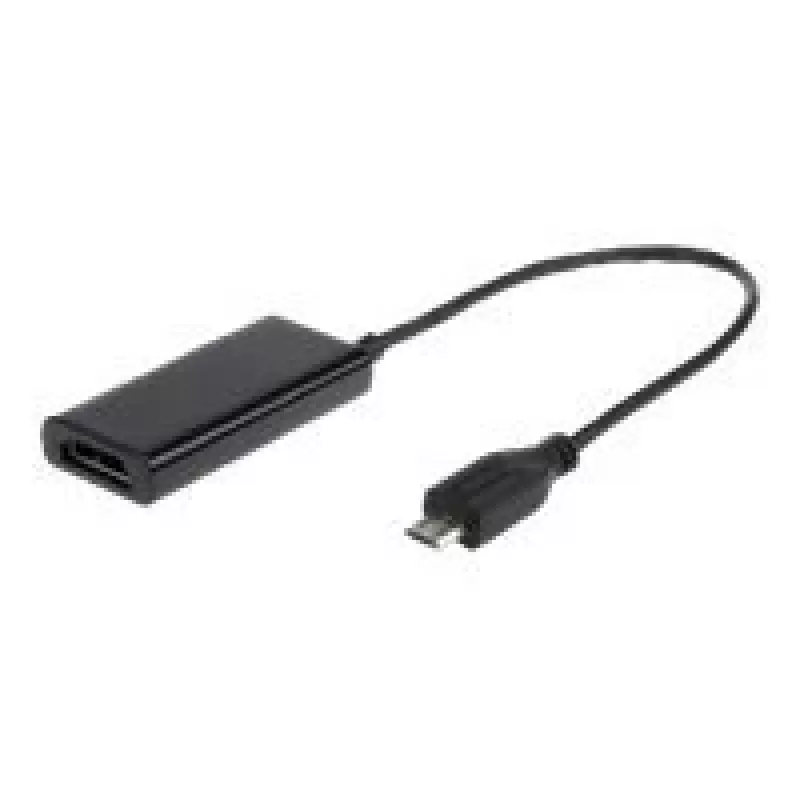 Adapteri MHL(M)->HDMI(F)+USB MICRO(BF)(11 PIN) 16 cm