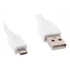 Gembird Cablexpert – USB-kaapeli – Micro-USB Type-B (M) - USB (M) – 1 m – valettu – valkoinen (CCP-MUSB2-AMBM-W-1M)