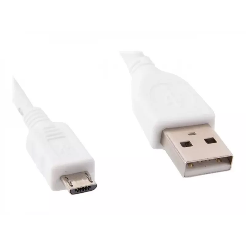 Gembird Cablexpert – USB-kaapeli – Micro-USB Type-B (M) - USB (M) – 1 m – valettu – valkoinen (CCP-MUSB2-AMBM-W-1M)