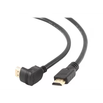 HDMI v2.0 90 asteen uros suoraan urokseen liitäntäkaapeli, 19-napainen kullatut kontaktit, 1,8 m, bulkkipaketti