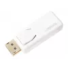 Kaapelin sukupuolenmuunnin LogiLink CV0100 DisplayPort HDMI valkoinen