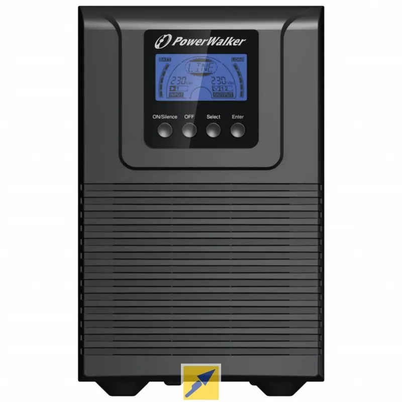 PowerWalker VFI 1000 TG kaksoismuunnos (Online) 1 kVA 900 W 4 pistorasiaa