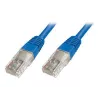 Verkkokaapeli U/UTP Cat.5e PVC 0,5 m sininen