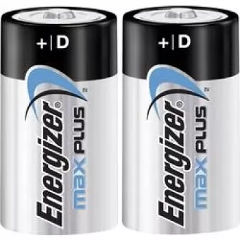 Energizer D alkaline Max Plus -paristot, 2 pakkaus