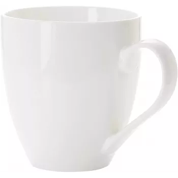 Ritzenhoff & Breker Gusto Jumbo kahvimuki, 0,6L, valkoinen posliini, konepesunkestävä, 110mm - 6 kpl:n pakkaus (088762)