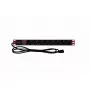Rack-pistorasia TECHLY 365733 1U — 8× Schuko-pistorasiaa, 2 m johto