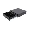TCS HS-410A 410 (L) x 415 (S) x 100/114 (K) mm 8 kolikkoa/4 seteliä (metallilankakoura) DC24V RJ11, mikrokytkin kahdella mediataskulla vakiona. (HS-410A)
