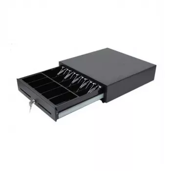 TCS HS-410A 410 (L) x 415 (S) x 100/114 (K) mm 8 kolikkoa/4 seteliä (metallilankakoura) DC24V RJ11, mikrokytkin kahdella mediataskulla vakiona. (HS-410A)