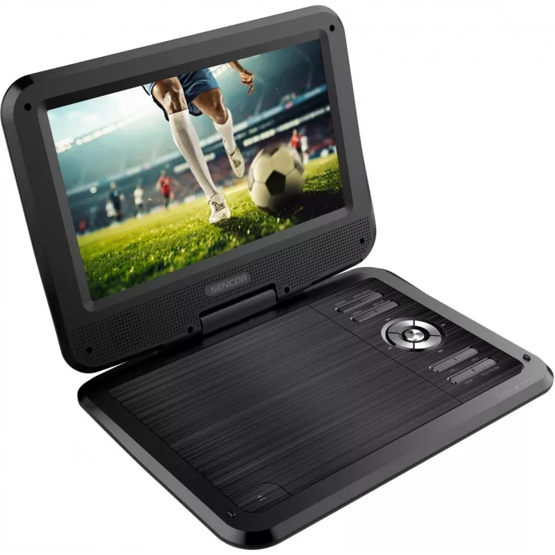 SENCOR SPV 2105 10,1 tuuman kannettava DVD-soitin USB/SD-liitännällä, kääntyvä näyttö, autosovitin