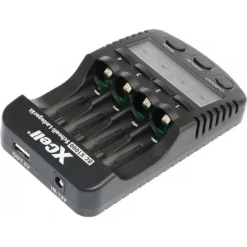 XCell BC-X1000 pikalaturi 1-4x AAA AA LCD-näyttö - akkulaturi - nikkelimetallihydridi (NiMH)