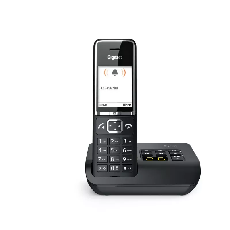 Gigaset Comfort 550A langaton puhelin vastaajalla, musta