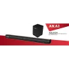 AKAI soundbar ASB-20CSW 2.1 80W langaton subwoofer Bluetooth 5.0 HDMI ARC