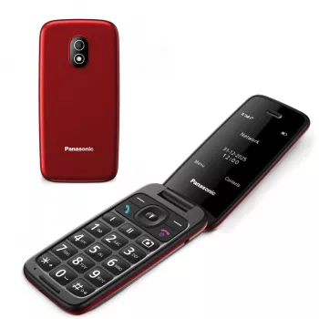 PANASONIC KX-TU410EXR simpukkamallinen matkapuhelin - punainen