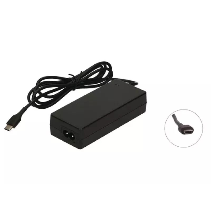 2-POWER PSA Parts CAA0744G 65W AC-virtalähde Lenovo Notebookille - musta
