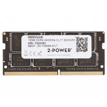 2-POWER MEM5504B 16 GB DDR4 2400 MHz SODIMM kannettavan RAM-moduuli