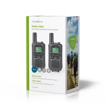 Nedis radiopuhelinsarja WLTK0500BK 5 km kantama 8 kanavaa PMR446