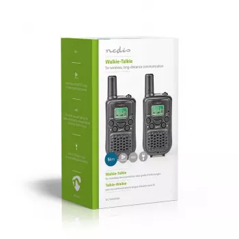 Nedis radiopuhelinsarja WLTK0500BK 5 km kantama 8 kanavaa PMR446