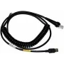 Honeywell USB-kaapeli, USB Type-A - USB Type-C, 3 m spiraalikaapeli, musta