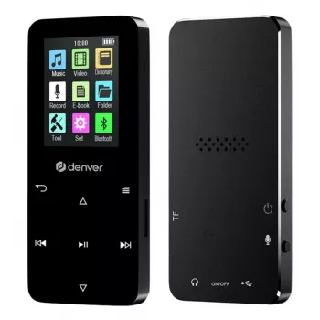 Denver MP-1830B MP4-soitin Bluetoothilla, 1,8 tuuman näyttö, 4 GB, musta