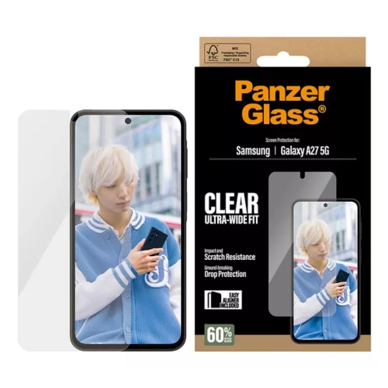 PanzerGlass Ultra-Wide Fit EasyAligner näytönsuoja Samsung Galaxy A27 5G:lle